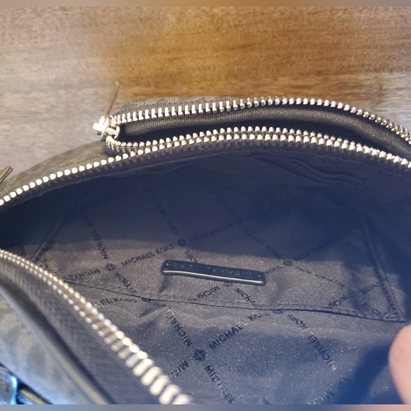 Michael Kors Gray Monogram Belt Bag with Silver Hardware - Picture 5 of 5